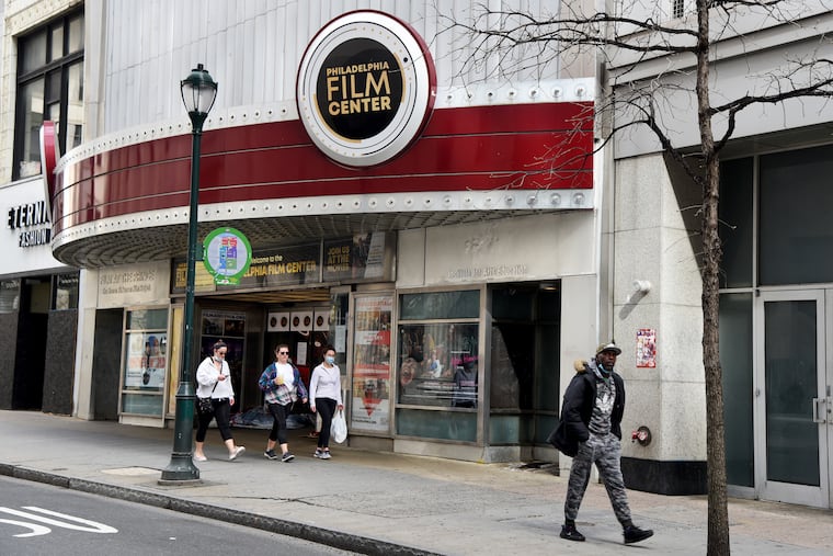 The Philadelphia Film Society on Chestnut Street in April 2020. A $2 million grant from Wyncote Foundation will now support the building's renovation.