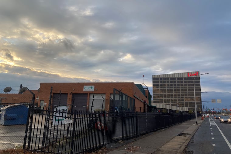 The northern edge of the lot where a new mega development would be built, with the Live! Casino and Hotel looming just to the west.
