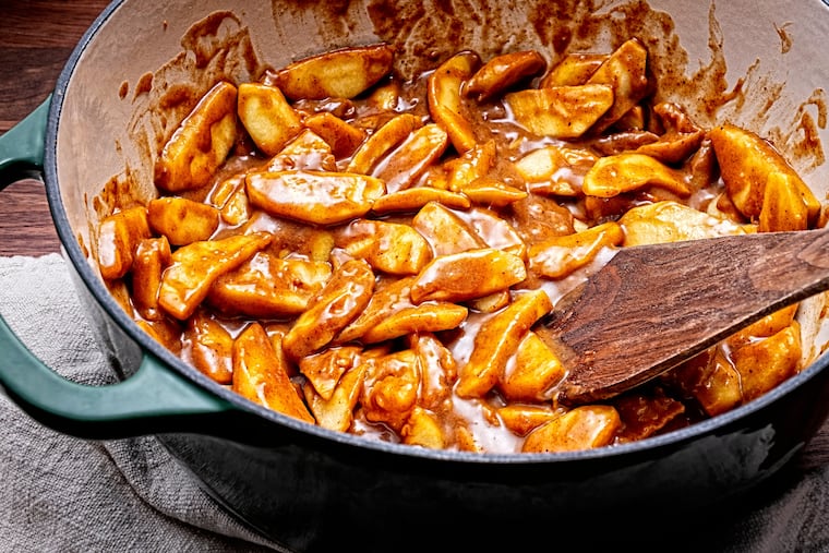 Caramelized Apples. MUST CREDIT: Scott Suchman for The Washington Post