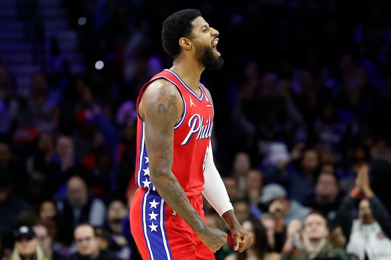 Paul George scored 21 points in the Sixers' win Friday night.