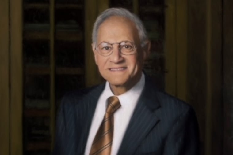 This portrait of Dr. Lipshutz hangs in Pennsylvania Hospital.